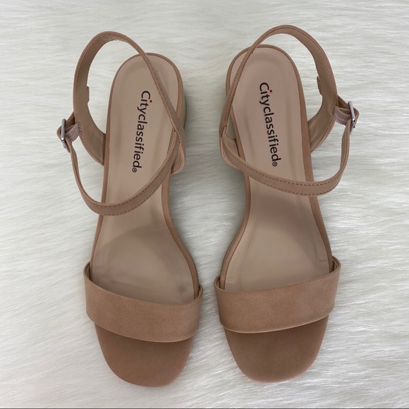 Women’s block open toe ankle strap heeled sandals - Picture 4 of 10